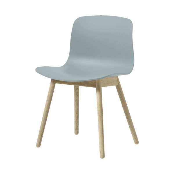 About a Chair AAC12 Stuhl geseift staub blau About a Chair AAC12 Stuhl geseift staub blau