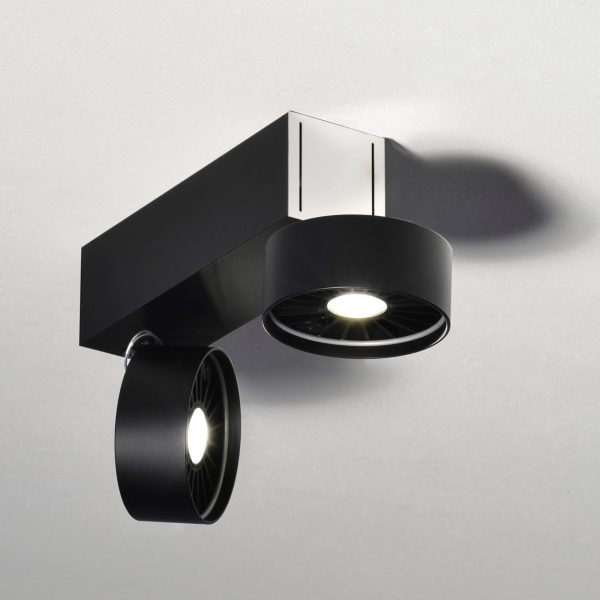 Absolut Basica 2-flammig LED Deckenstrahler schwarz Absolut Basica 2-flammig LED Deckenstrahler schwarz