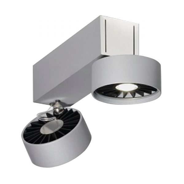 Absolut Basica 2-flammig LED Deckenstrahler silber Absolut Basica 2-flammig LED Deckenstrahler silber
