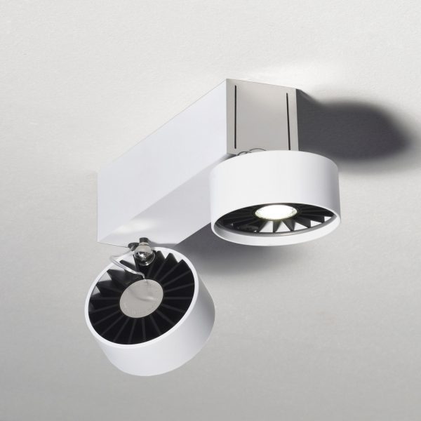Absolut Basica 2-flammig LED Deckenstrahler weiß Absolut Basica 2-flammig LED Deckenstrahler weiß