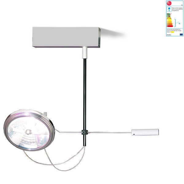Absolut Lighting - Absolut Spotlight 1er DeckenleuchteChromT:4 H:30 B:14 Absolut Lighting - Absolut Spotlight 1er DeckenleuchteChromT:4 H:30 B:14
