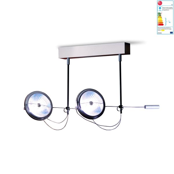 Absolut Lighting - Absolut Spotlight 2er DeckenleuchteChromH:30 Absolut Lighting - Absolut Spotlight 2er DeckenleuchteChromH:30