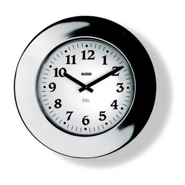 Alessi - Momento WanduhrEdelstahl poliertT:40 H:6 B:40 Alessi - Momento WanduhrEdelstahl poliertT:40 H:6 B:40