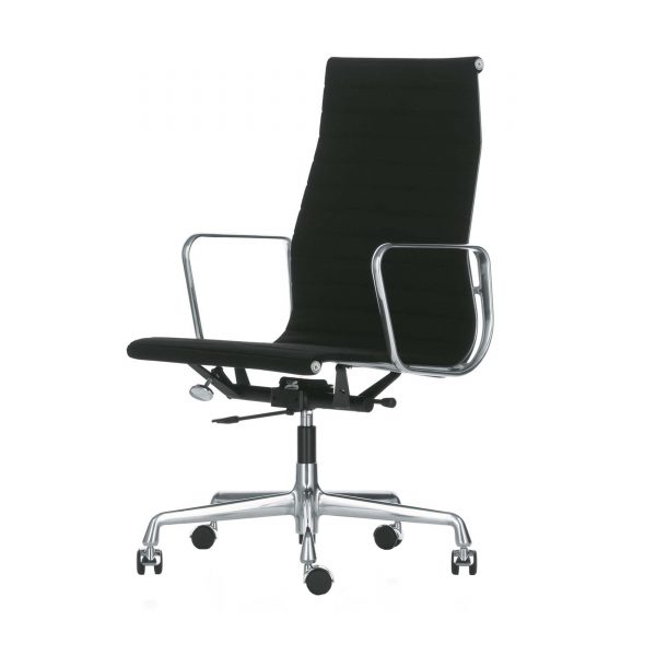 Aluminium Group EA 119 Leder Drehstuhl mit harten Rollen Aluminium Group EA 119 Leder Drehstuhl mit harten Rollen