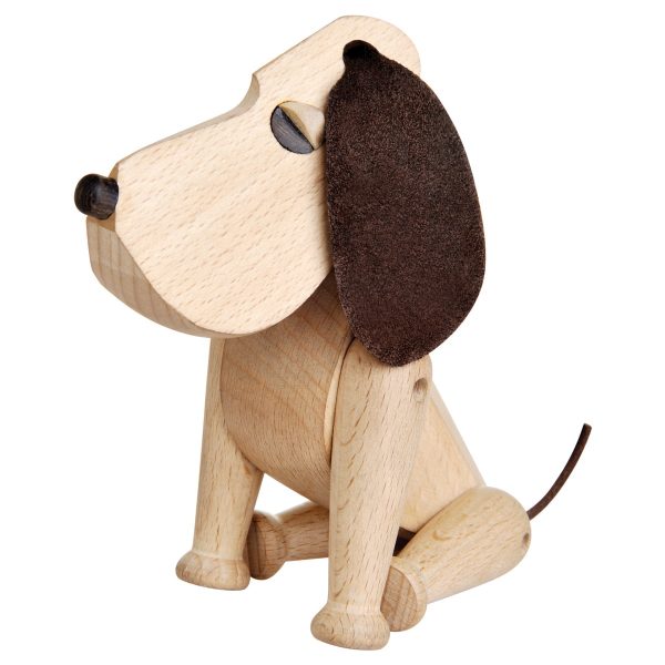 Architectmade - Holzhund OscarBuche hellT:5 H:11 B:13 Architectmade - Holzhund OscarBuche hellT:5 H:11 B:13