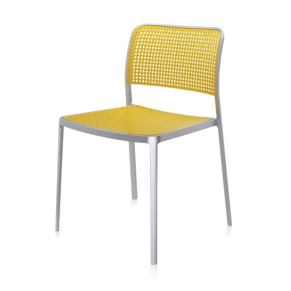Audrey Shiny Stuhl poliert gelb Audrey Shiny Stuhl poliert gelb