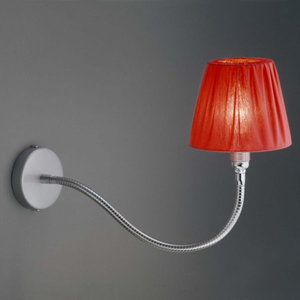 Ärmel Wandleuchte 1-armig m. gerafftem Schirm Ärmel Wandleuchte 1-armig m. gerafftem Schirm