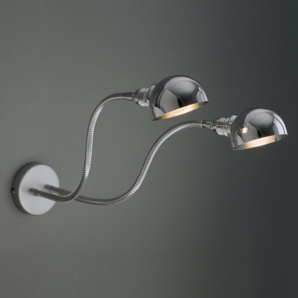 Ärmel Wandleuchte 2-armig m. Kugelreflektor Ärmel Wandleuchte 2-armig m. Kugelreflektor
