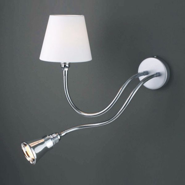 Ärmel Wandleuchte 2-armig m. Schirm u. Reflektor Ärmel Wandleuchte 2-armig m. Schirm u. Reflektor