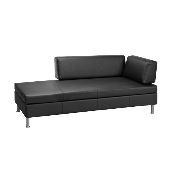 BED for LIVING Bettsofa Doppio Leder schwarz BED for LIVING Bettsofa Doppio Leder schwarz