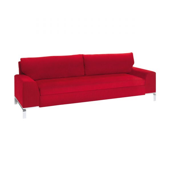 BED for LIVING Divan 3-Sitzer Schlafsofa rot BED for LIVING Divan 3-Sitzer Schlafsofa rot