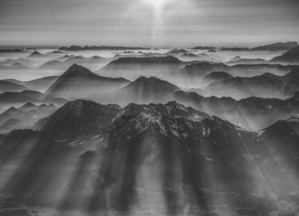 Balloon Ride over the Alps 1 Leinwandbild Balloon Ride over the Alps 1 Leinwandbild