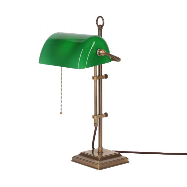 Bankers Lamp Tischleuchte berliner messing - grün Bankers Lamp Tischleuchte berliner messing - grün