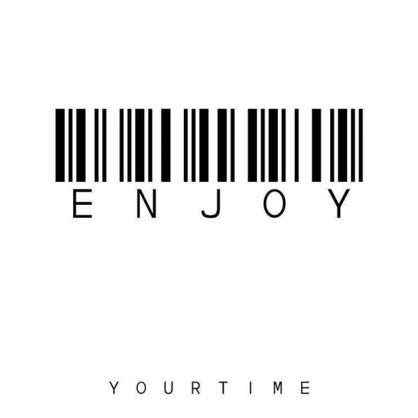 Barcode ENJOY Leinwandbild Barcode ENJOY Leinwandbild