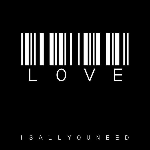 Barcode LOVE Black Leinwandbild Barcode LOVE Black Leinwandbild