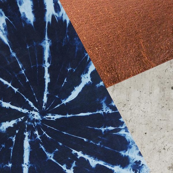 Batik Kupfer Beton Leinwandbild Batik Kupfer Beton Leinwandbild