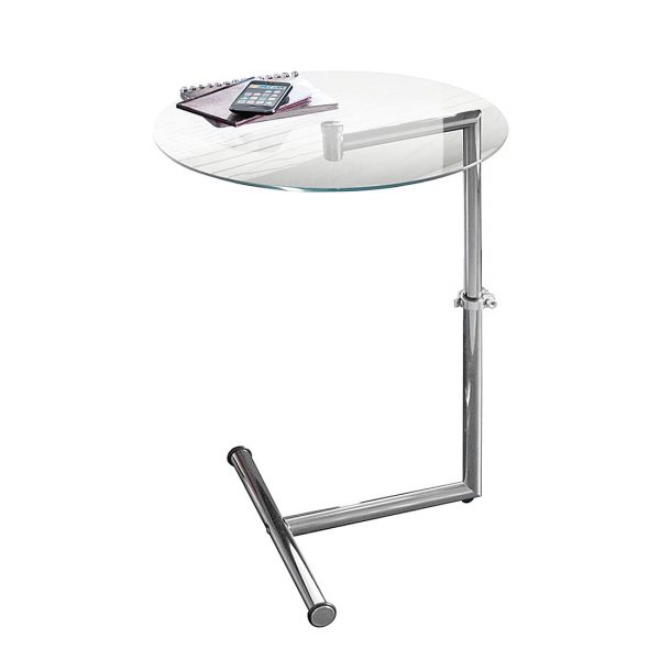 Beistelltisch - Glas/Metall - Silber Beistelltisch - Glas/Metall - Silber