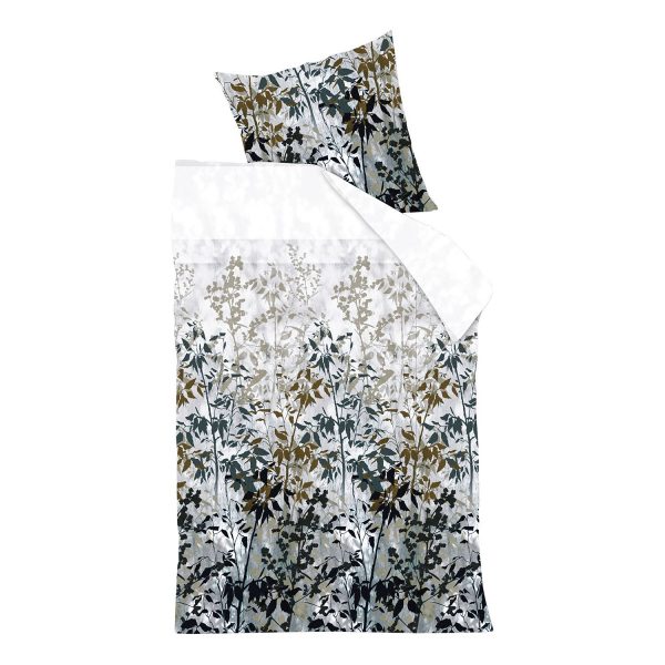 Bettwäsche Elaina - Baumwollstoff - Beige / Grau - 135 x 200 cm + Kissen 80 x 80 cm Bettwäsche Elaina - Baumwollstoff - Beige / Grau - 135 x 200 cm + Kissen 80 x 80 cm