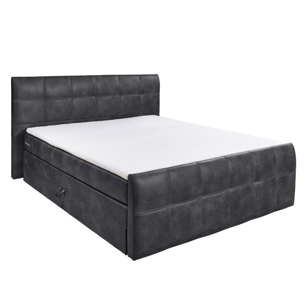 Boxspringbett Jansen Antiklederoptik Boxspringbett Jansen Antiklederoptik