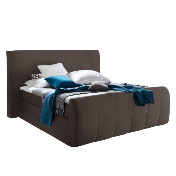 Boxspringbett Kasai (inkl. Bettkasten) - inklusive Topper - Microfaser - Schokoladenbraun Boxspringbett Kasai (inkl. Bettkasten) - inklusive Topper - Microfaser - Schokoladenbraun