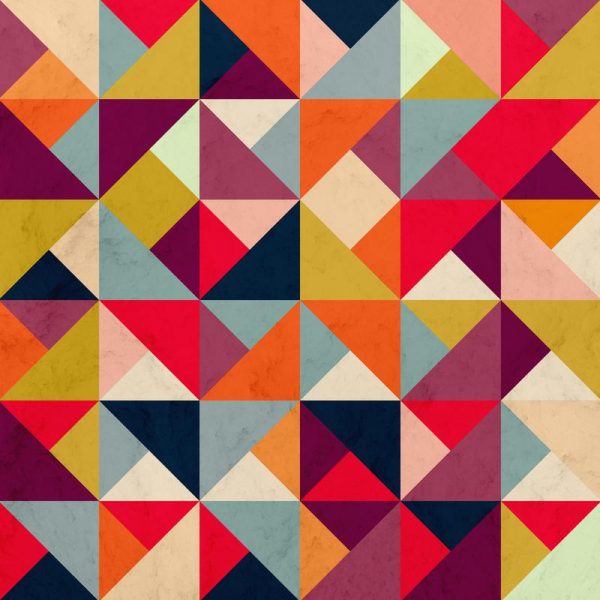Bright Geometric Happy Pattern Leinwandbild Bright Geometric Happy Pattern Leinwandbild