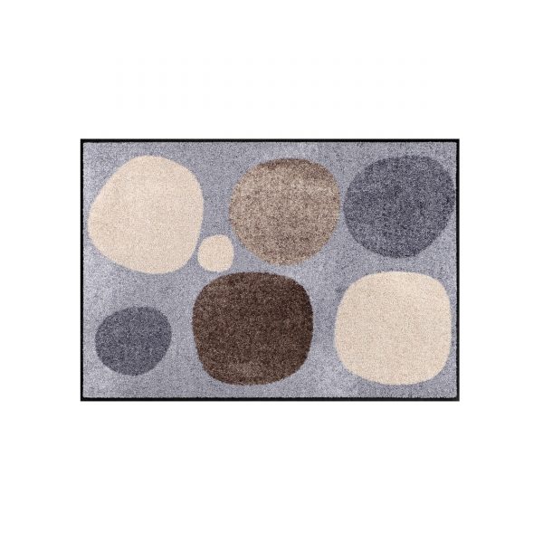 Broken Dots Sauberlaufmatte und Badteppich 75x50 grau-natur Broken Dots Sauberlaufmatte und Badteppich 75x50 grau-natur