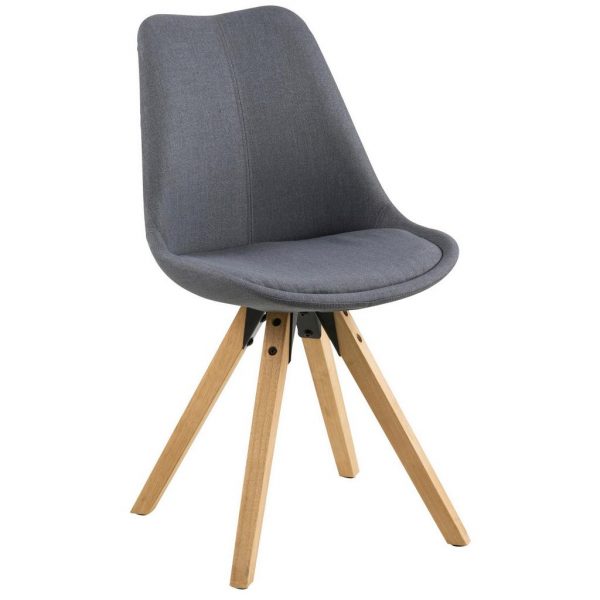 CARRYHOME STUHL Flachgewebe Grau CARRYHOME STUHL Flachgewebe Grau