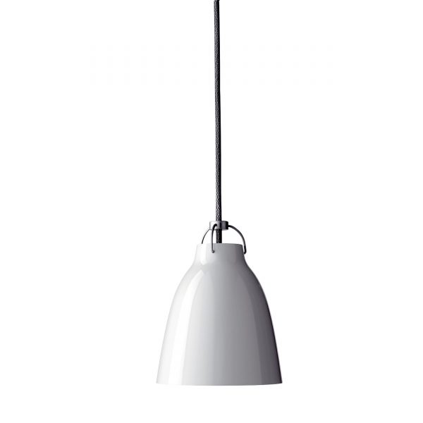 Caravaggio High Gloss Pendelleuchte P0 weiß-grau Caravaggio High Gloss Pendelleuchte P0 weiß-grau
