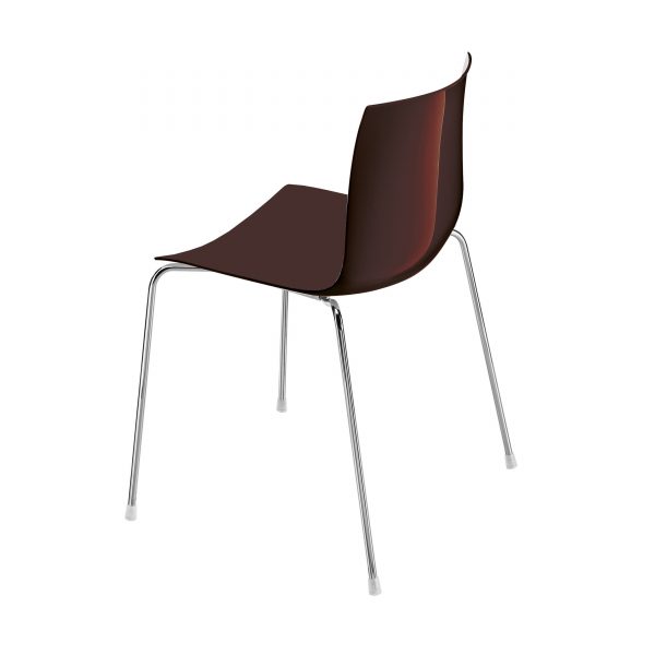 Catifa 46 Stuhl einfarbig dunkelbraun Catifa 46 Stuhl einfarbig dunkelbraun
