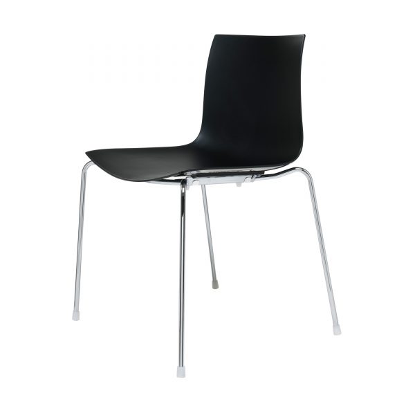 Catifa 46 Stuhl einfarbig schwarz Catifa 46 Stuhl einfarbig schwarz