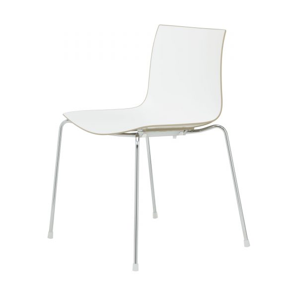 Catifa 46 Stuhl zweifarbig weiß/cappucino Catifa 46 Stuhl zweifarbig weiß/cappucino
