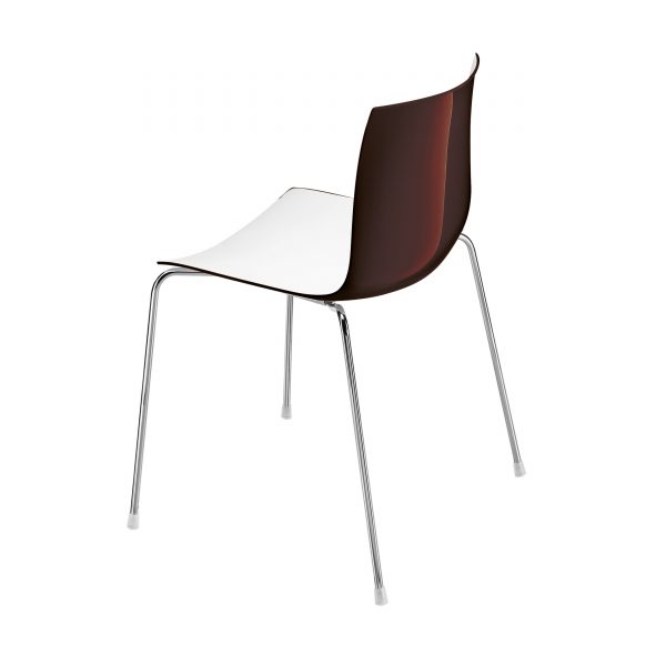 Catifa 46 Stuhl zweifarbig weiß/dunkelbraun Catifa 46 Stuhl zweifarbig weiß/dunkelbraun