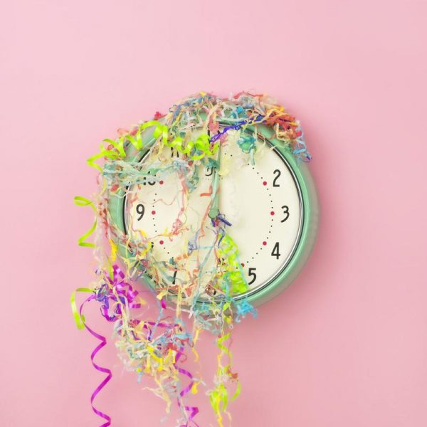 Clock Confetti Leinwandbild Clock Confetti Leinwandbild