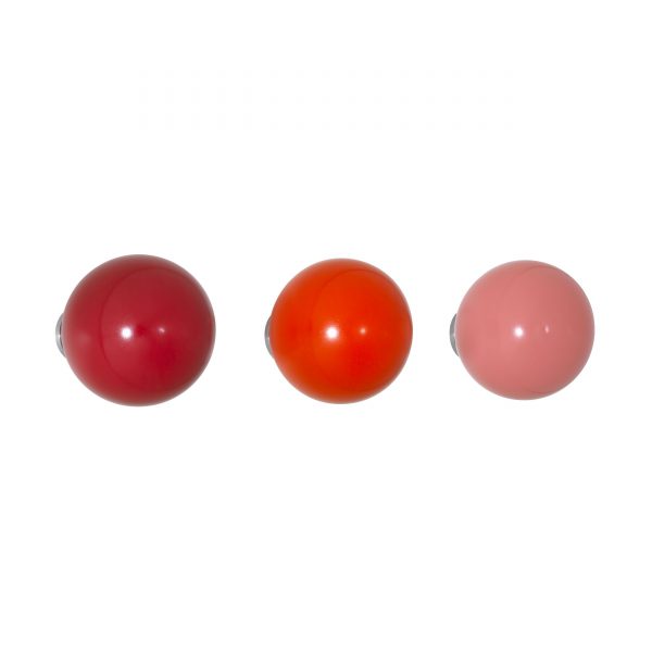 Coat Dots Wandhaken im 3er-Set rot Coat Dots Wandhaken im 3er-Set rot