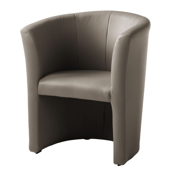 Cocktailsessel Sinclair Kunstleder - Grau Cocktailsessel Sinclair Kunstleder - Grau