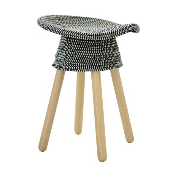 Coiled Hocker grau Coiled Hocker grau