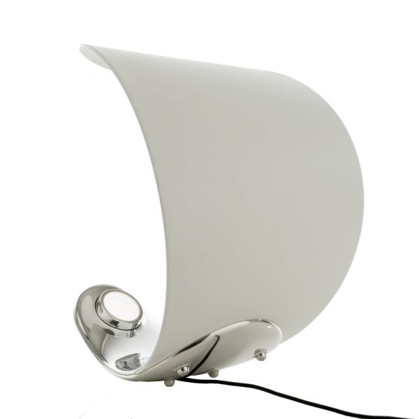 Curl LED Tischleuchte weiss-chrom Curl LED Tischleuchte weiss-chrom