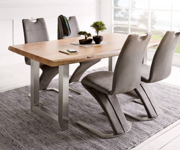 DELIFE Baumtisch Live-Edge 180x90 Akazie Natur Platte 5,5 cm Gestell breit, Esstische, Baumkantenmöbel, Massivholzmöbel, Massivholz, Baumkante, Wolf Live Edge DELIFE Baumtisch Live-Edge 180x90 Akazie Natur Platte 5,5 cm Gestell breit, Esstische, Baumkantenmöbel, Massivholzmöbel, Massivholz, Baumkante, Wolf Live Edge