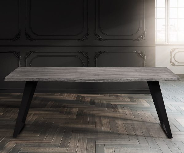 DELIFE Baumtisch Live-Edge 260x100 Akazie Platin Platte 3,5cm Gestell schräg, Esstische, Baumkantenmöbel, Massivholzmöbel, Massivholz, Baumkante, Wolf Live Edge DELIFE Baumtisch Live-Edge 260x100 Akazie Platin Platte 3,5cm Gestell schräg, Esstische, Baumkantenmöbel, Massivholzmöbel, Massivholz, Baumkante, Wolf Live Edge