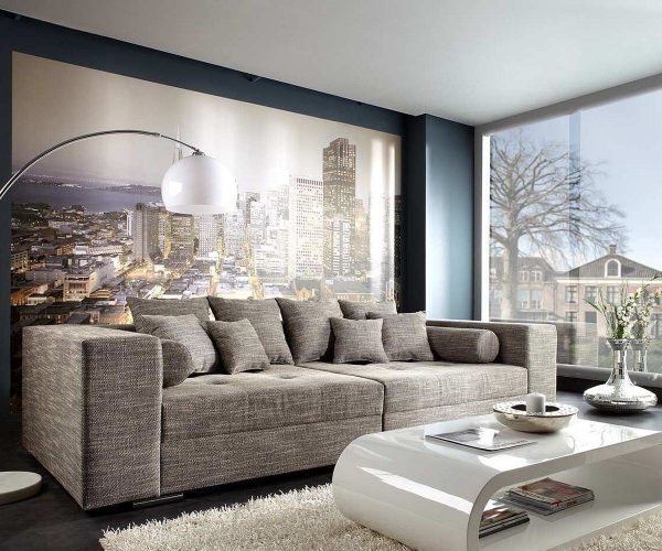 DELIFE Bigsofa Marlen 300x140 cm Hellgrau Couch, Big Sofas DELIFE Bigsofa Marlen 300x140 cm Hellgrau Couch, Big Sofas