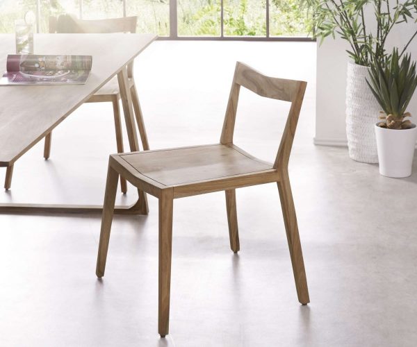 DELIFE Designer-Esszimmerstuhl Wyatt Sheesham Natur filigran, Esszimmerstühle DELIFE Designer-Esszimmerstuhl Wyatt Sheesham Natur filigran, Esszimmerstühle