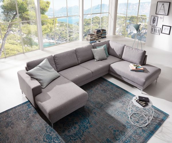 DELIFE Designer-Wohnlandschaft Silas 300x200 Grau Ottomane Rechts, Wohnlandschaften, Designer Sofa DELIFE Designer-Wohnlandschaft Silas 300x200 Grau Ottomane Rechts, Wohnlandschaften, Designer Sofa