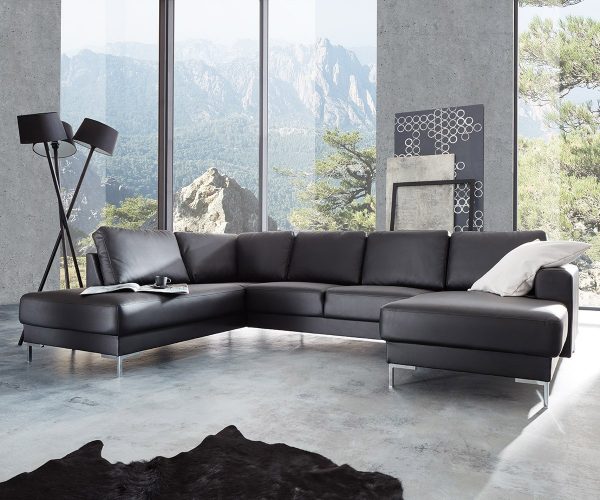 DELIFE Designer-Wohnlandschaft Silas 300x200 Schwarz Ottomane Links, Wohnlandschaften, Designer Sofa DELIFE Designer-Wohnlandschaft Silas 300x200 Schwarz Ottomane Links, Wohnlandschaften, Designer Sofa