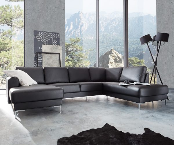 DELIFE Designer-Wohnlandschaft Silas 300x200 Schwarz Ottomane Rechts, Wohnlandschaften, Designer Sofa DELIFE Designer-Wohnlandschaft Silas 300x200 Schwarz Ottomane Rechts, Wohnlandschaften, Designer Sofa