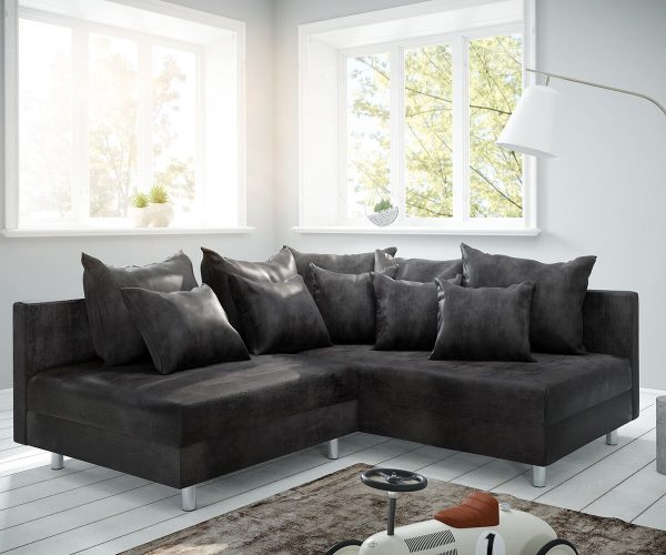DELIFE Ecksofa Clovis Anthrazit Antik Optik Ottomane Rechts Modulsofa, Design Ecksofas, Couch Loft, Modulsofa, modular DELIFE Ecksofa Clovis Anthrazit Antik Optik Ottomane Rechts Modulsofa, Design Ecksofas, Couch Loft, Modulsofa, modular