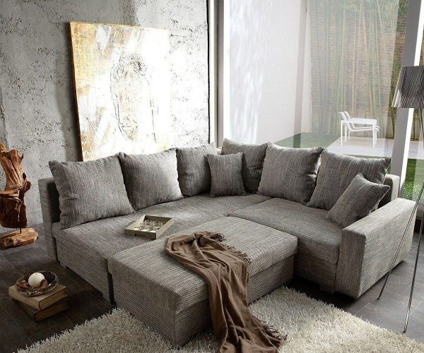 DELIFE Ecksofa Lavello 210x210 Hellgrau Hocker Ottomane Links, Ecksofas DELIFE Ecksofa Lavello 210x210 Hellgrau Hocker Ottomane Links, Ecksofas