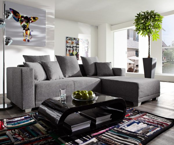 DELIFE Ecksofa Phlox 250x180 cm Grau inklusive Schlaffunktion, Ecksofas DELIFE Ecksofa Phlox 250x180 cm Grau inklusive Schlaffunktion, Ecksofas