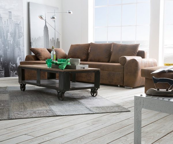 DELIFE Ecksofa Rudy 260x160 cm Braun Ottomane variabel, Ecksofas DELIFE Ecksofa Rudy 260x160 cm Braun Ottomane variabel, Ecksofas