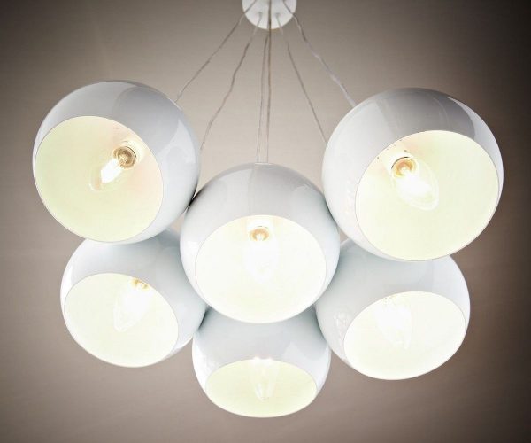 DELIFE Hängeleuchte Pentola 45 cm Weiss, Hängeleuchten DELIFE Hängeleuchte Pentola 45 cm Weiss, Hängeleuchten