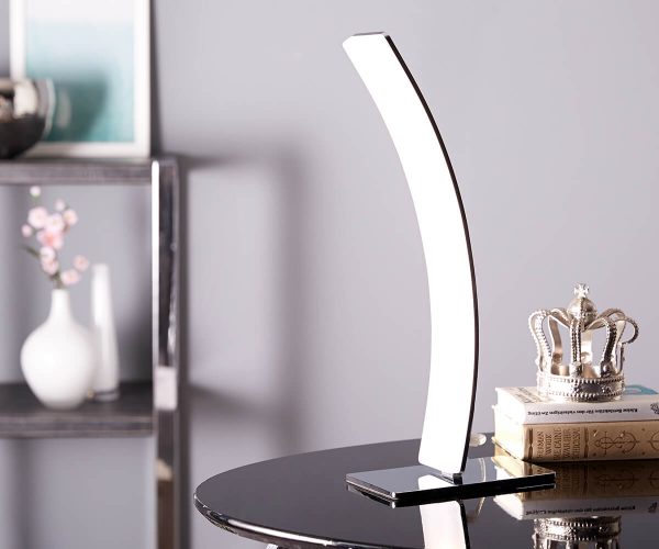 DELIFE LED-Tischleuchte Stavros Silber 15 Watt warmweiss Aluminium, Tischleuchten DELIFE LED-Tischleuchte Stavros Silber 15 Watt warmweiss Aluminium, Tischleuchten